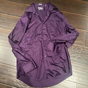 Purple button down